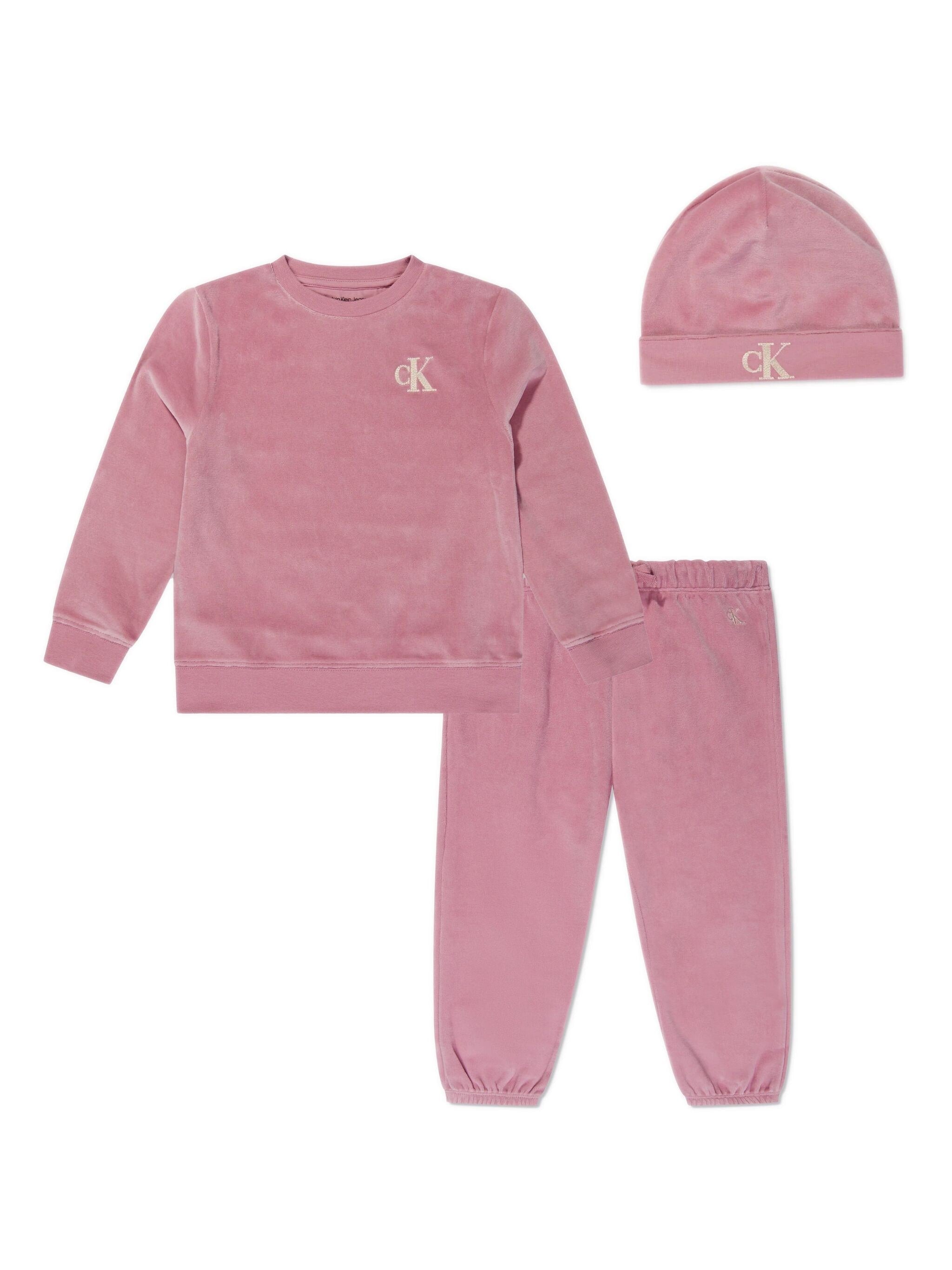 Calvin Klein Kids logo-embroidered track suit