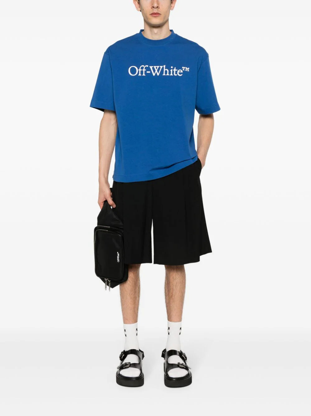 BIG BOOKISH SKATE S/S TEE TREU BLUE - WH