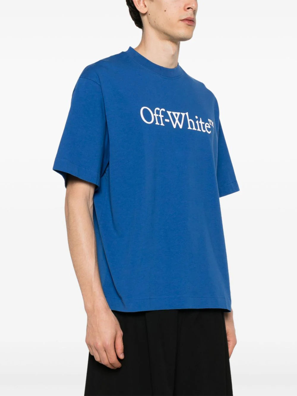 BIG BOOKISH SKATE S/S TEE TREU BLUE - WH