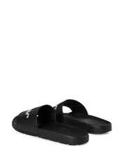 BOOKISH SLIDERS BLACK - WHITE