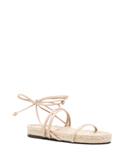 Rayna Beige Leather Sandals