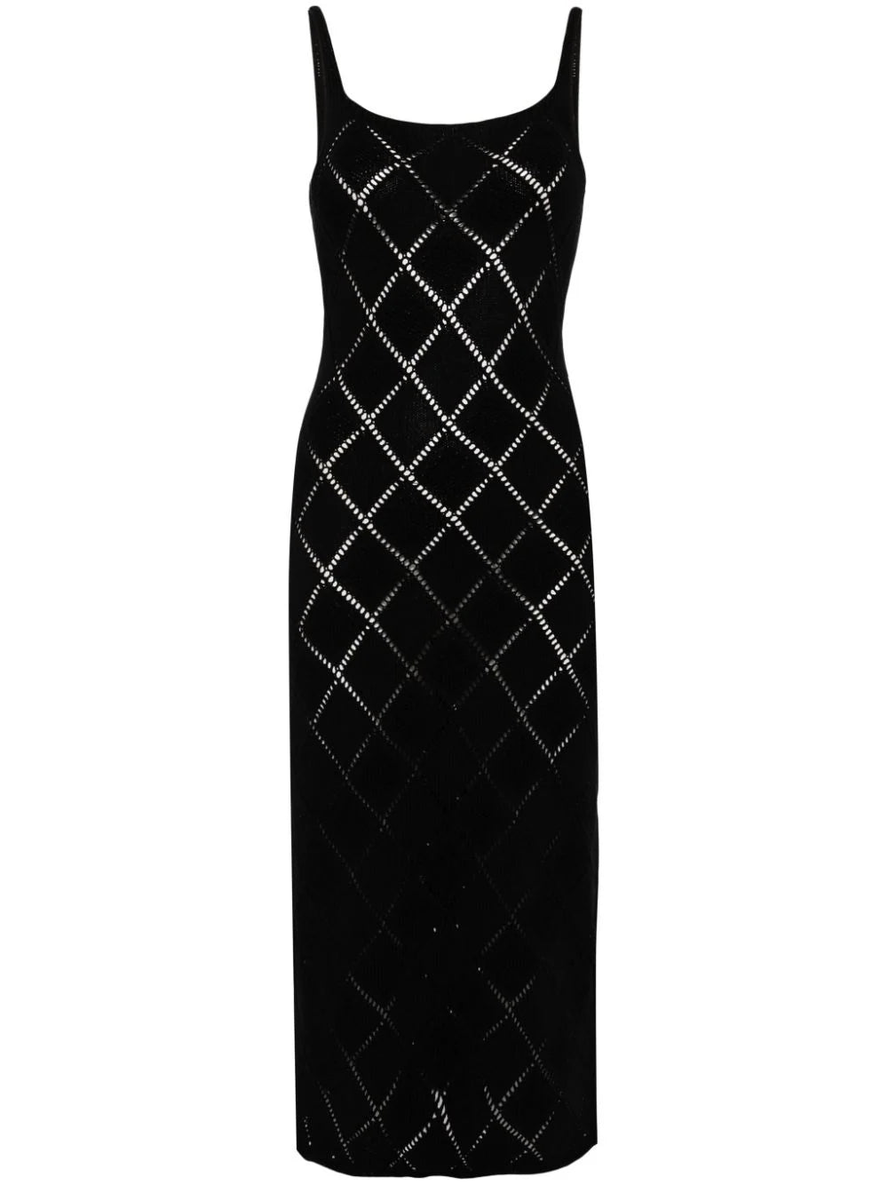 LOUD BLACK TRICOT MAXI DRESS