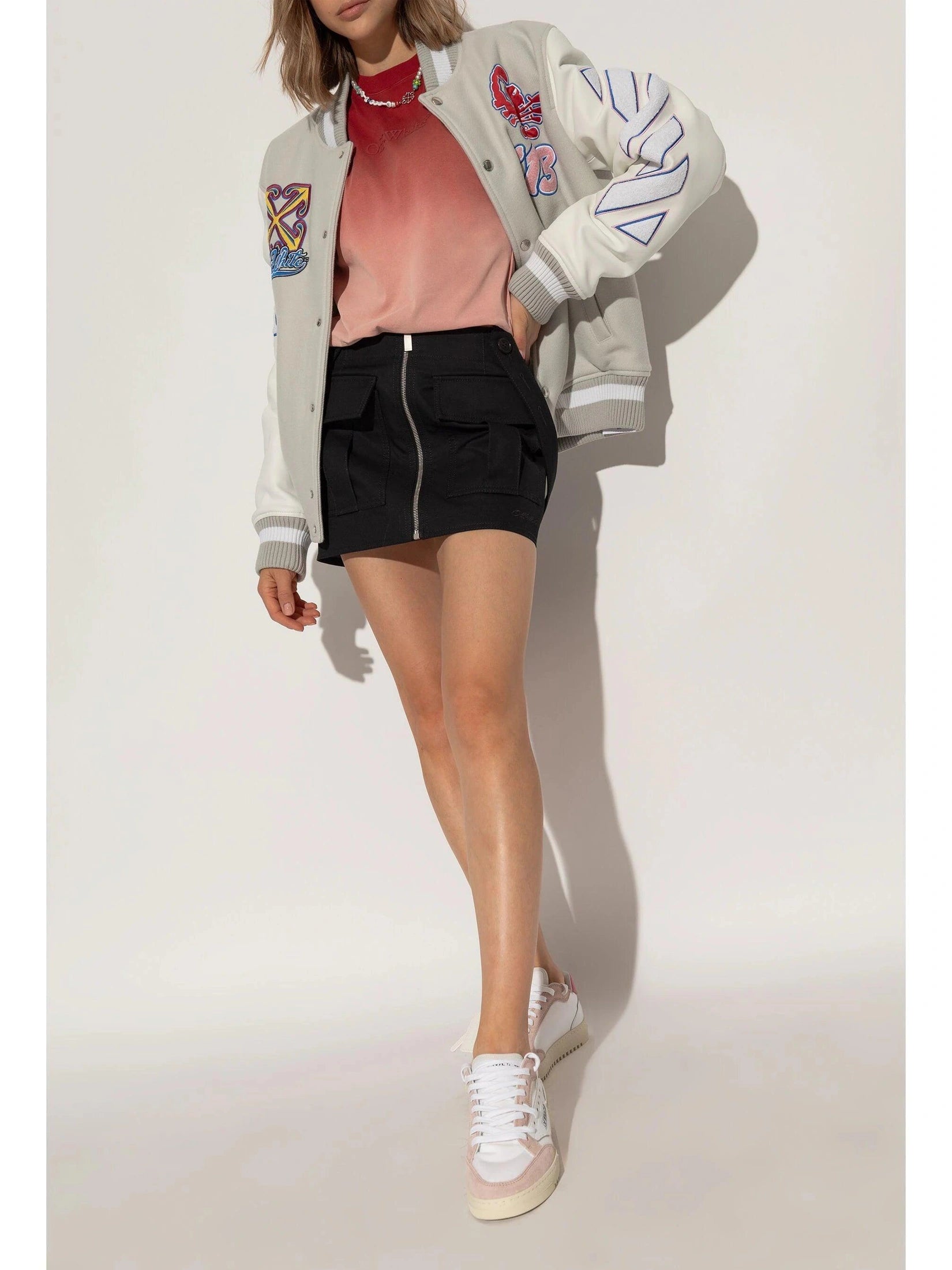 5.0 off court suede/ canvas white - rose
