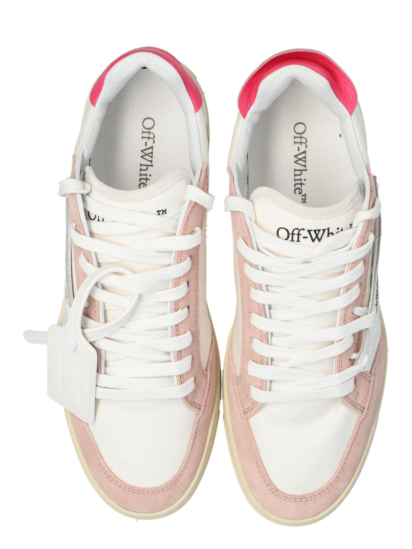 5.0 off court suede/ canvas white - rose