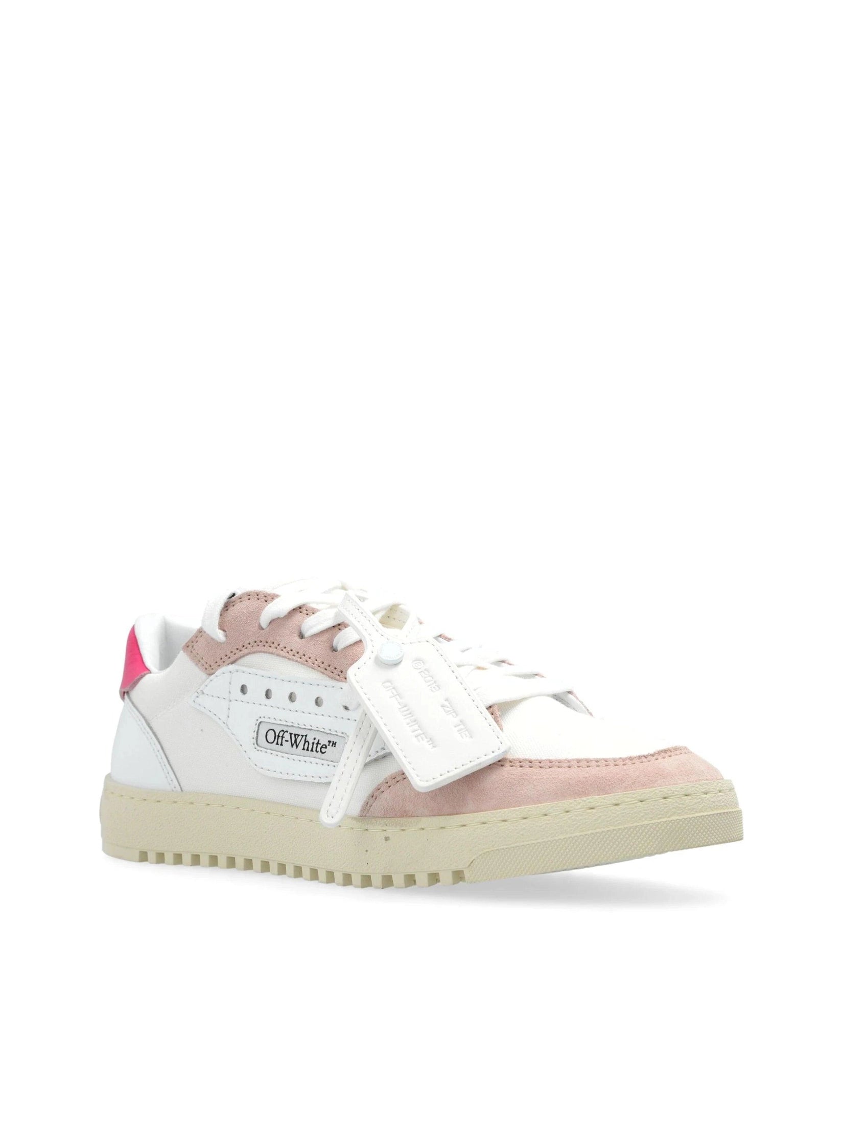 5.0 off court suede/ canvas white - rose