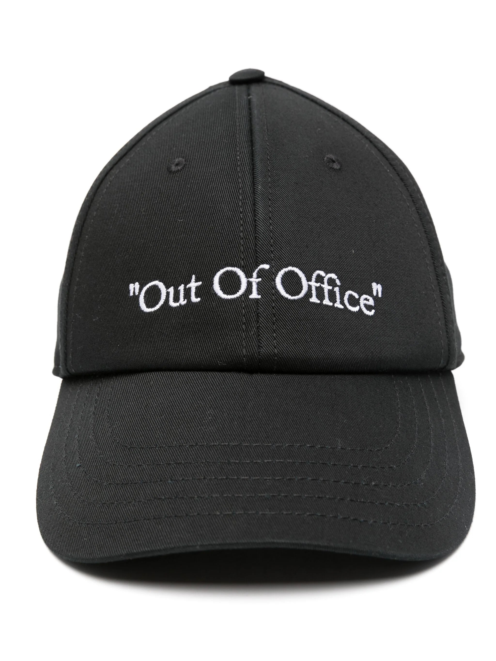 BASEBALL CAP OUT OF OFFICE BLACWHITE