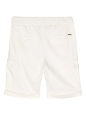 Drawstring-waist cotton shorts