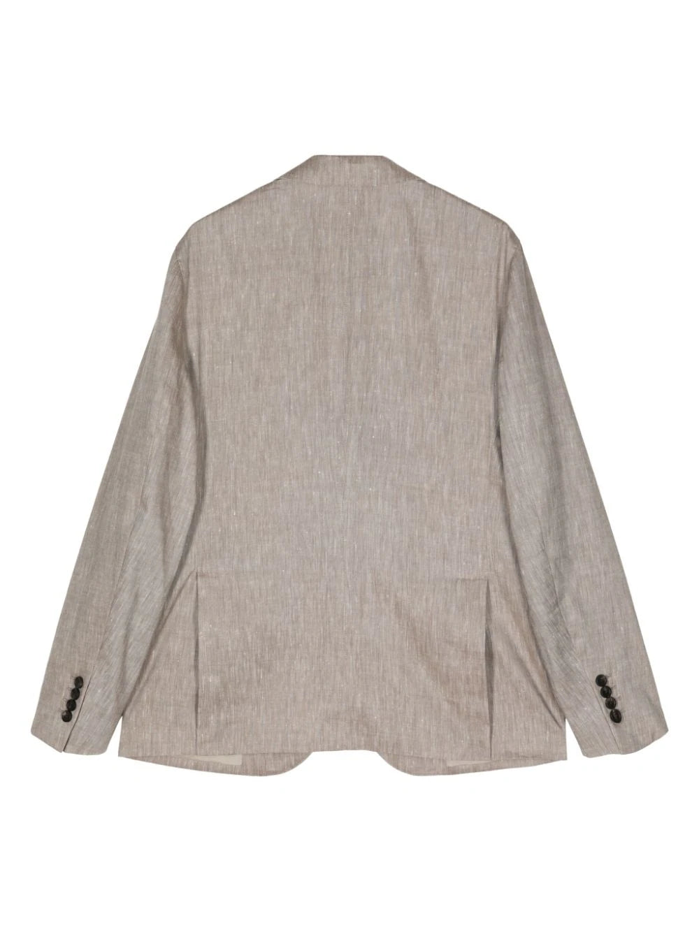 Comfort linen blend single-breasted blazer