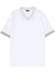 V-neck cotton T-shirt