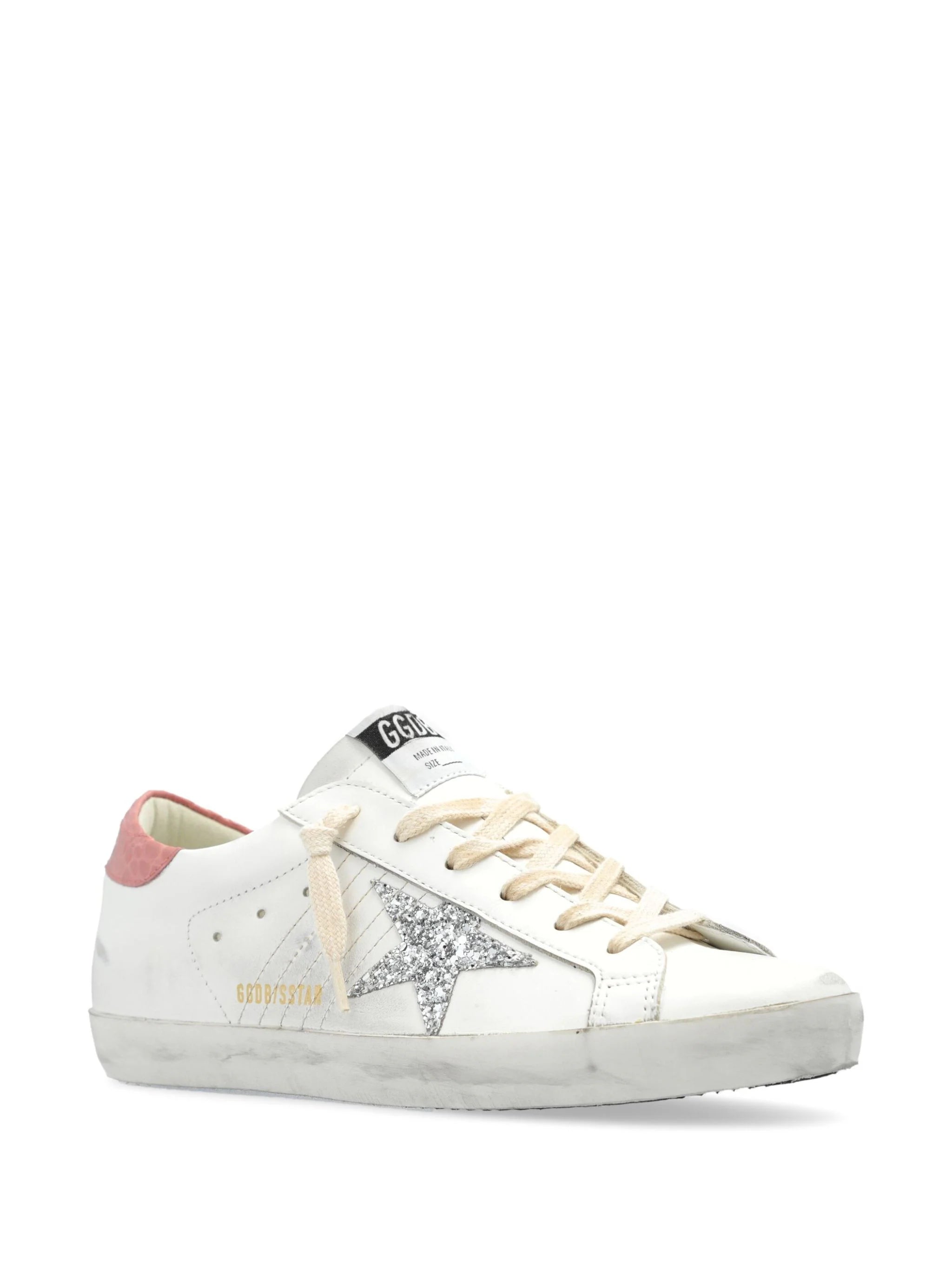 SUPER STAR LEATHER UPPER GLITTER STAR COCCO PRINTED HEEL