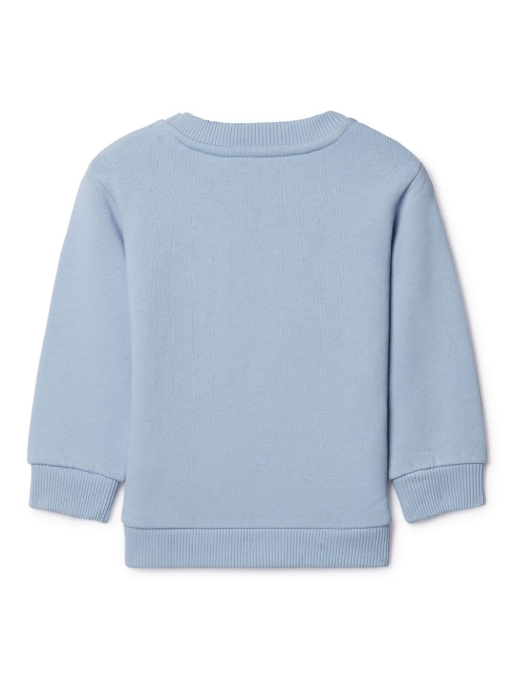 Light blue off stamp crewneck