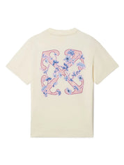 ARROW FLOWERS TEE S/S OFF WHITE LIGHT