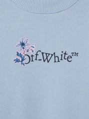 ARROW FLOWERS CREWNECK LIGHT BLUE INDI