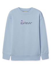 ARROW FLOWERS CREWNECK LIGHT BLUE INDI