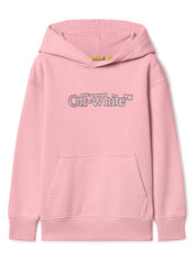 BIG BOOKISH HOODIE PINK GLITTERED