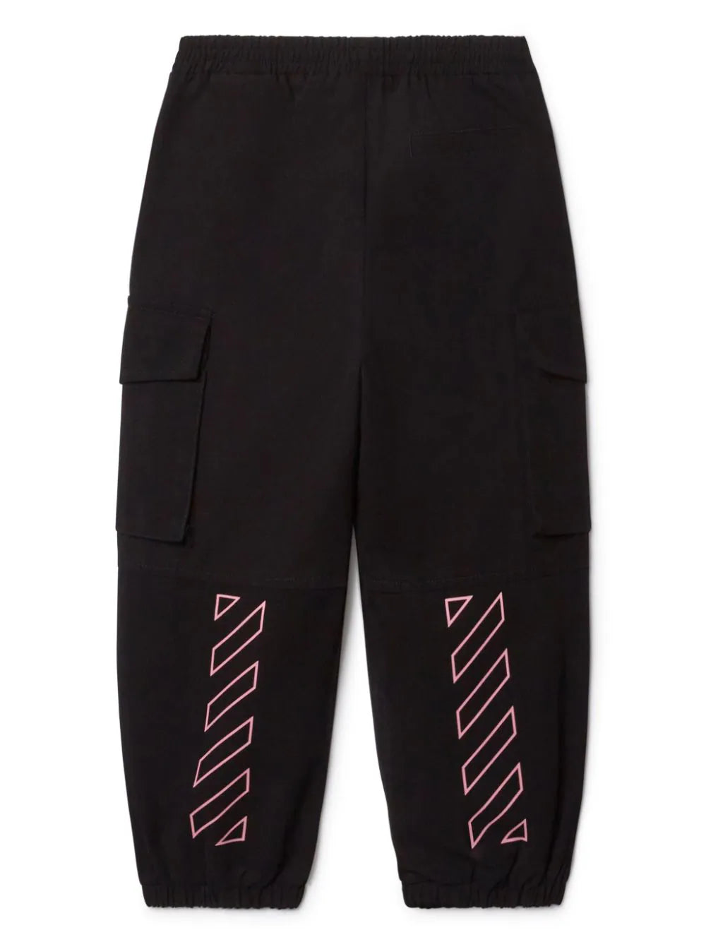 OFF STAMP CLEAR CARGO PANT BLACK PINK