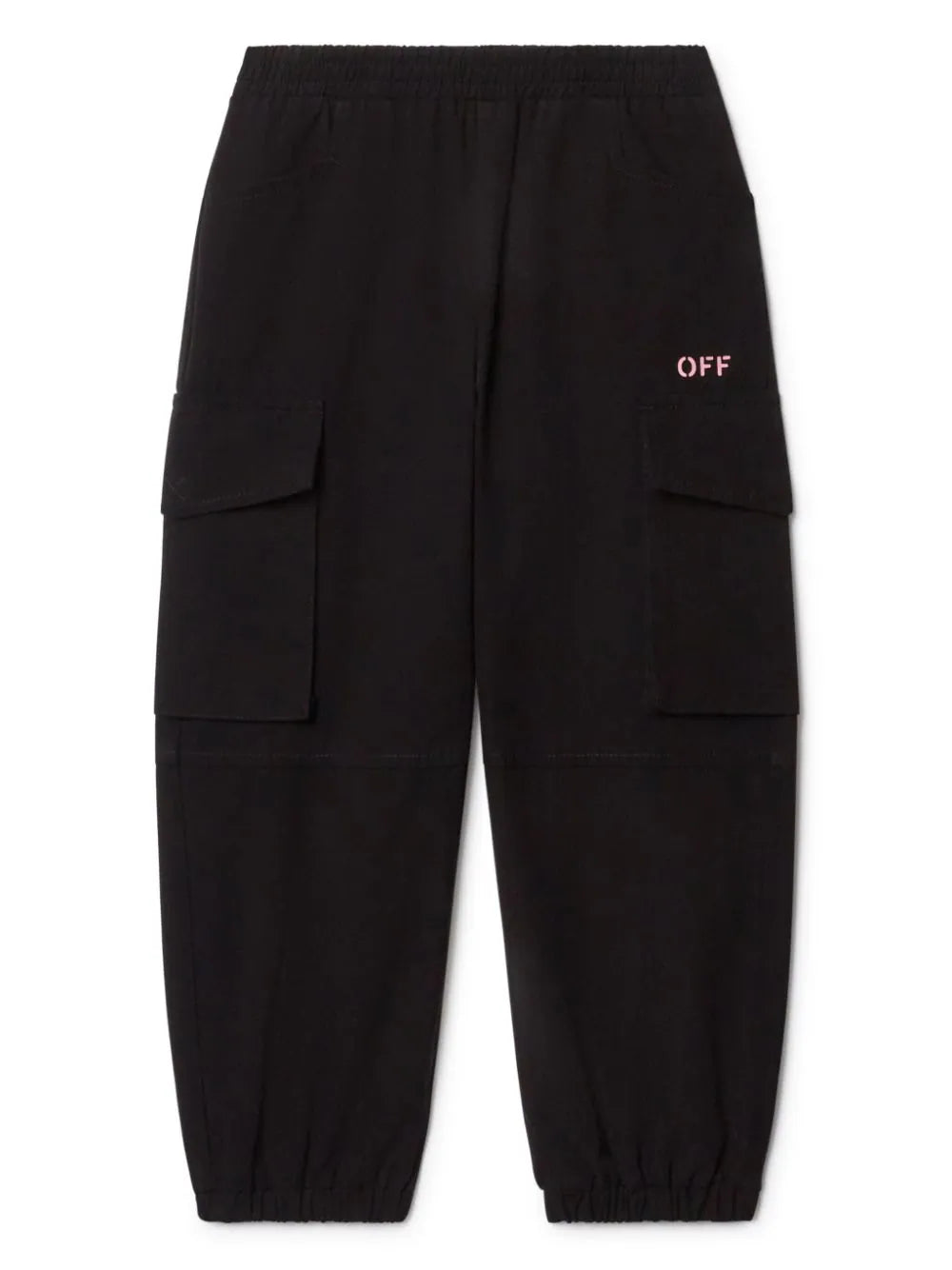 OFF STAMP CLEAR CARGO PANT BLACK PINK