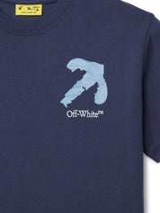 ARROW ACRYLIC TEE S/S NAVY BLUE WHITE