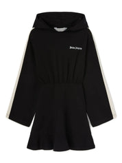 NEW TRACK HOODIE DRESS BLACK OFF WHITE