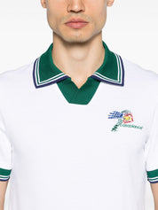 CROQUIS DE TENNIS EMBROIDERED PIQUE POLO