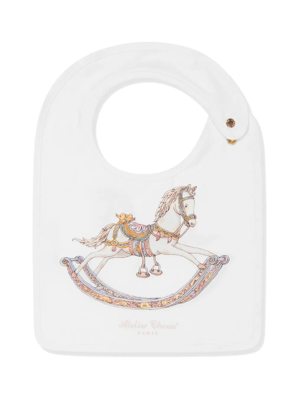 CARRE & SATIN BIB GIFT SET ROCKING HORSE