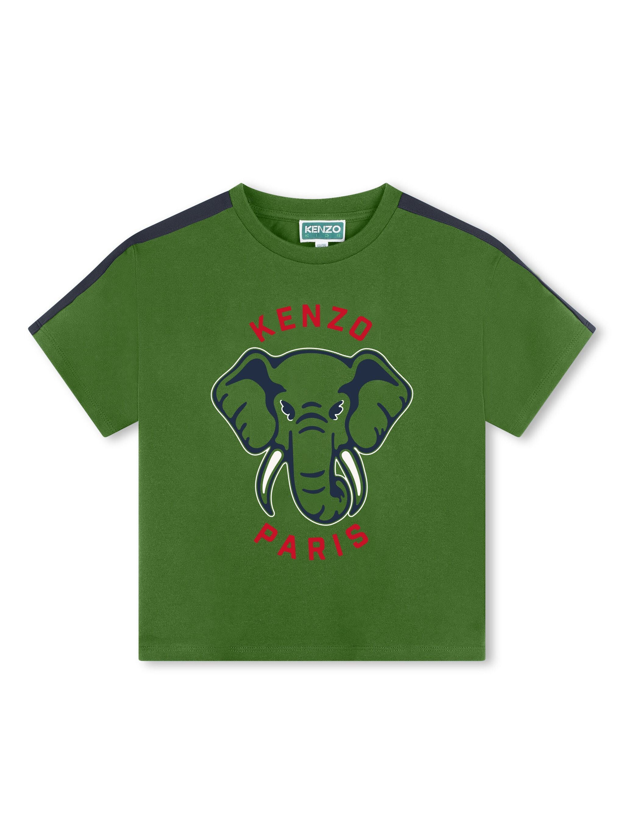 Kenzo Kids elephant-print cotton T-shirt