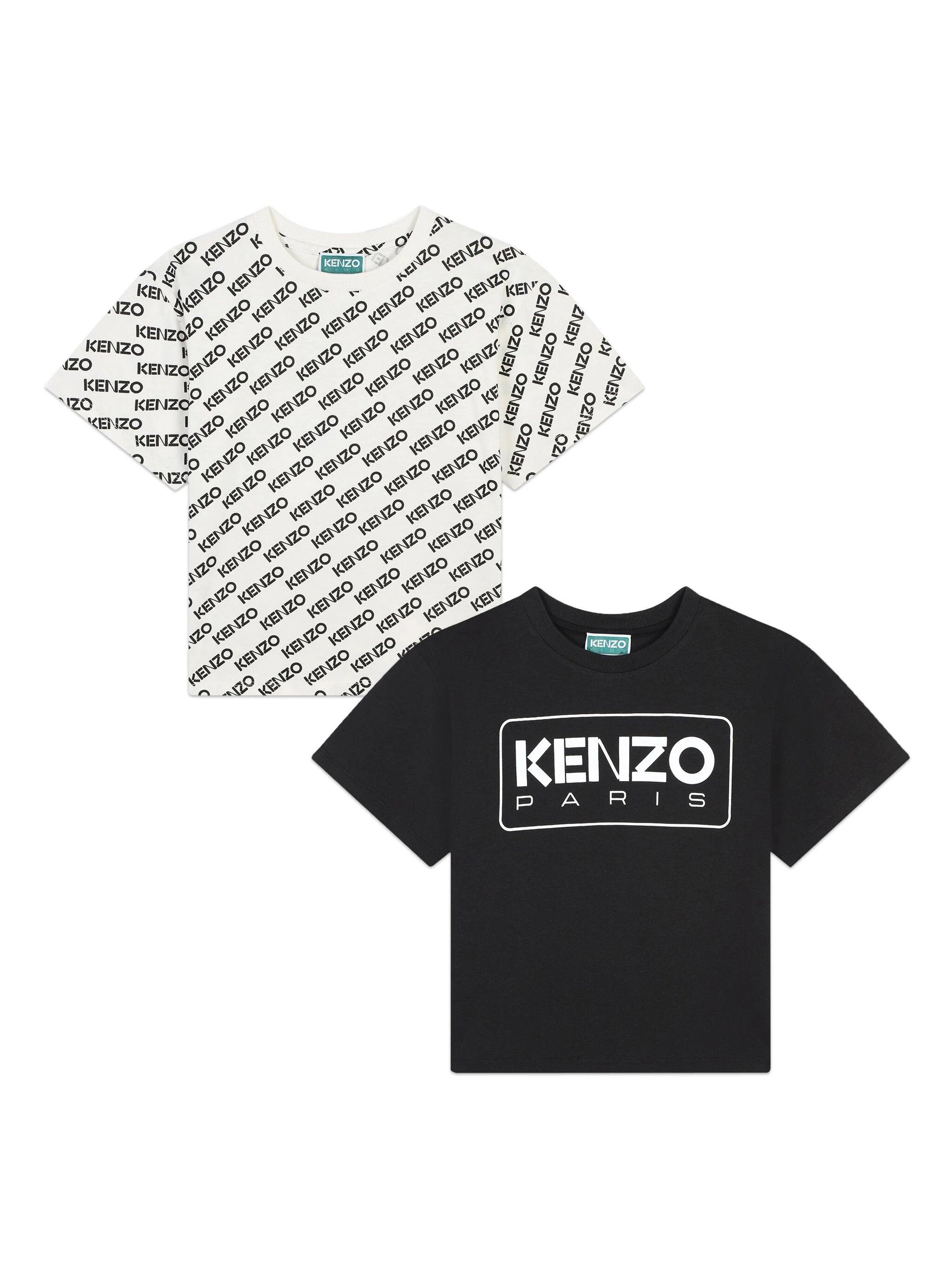 Kenzo Kids logo-print cotton T-shirt (pack of two)