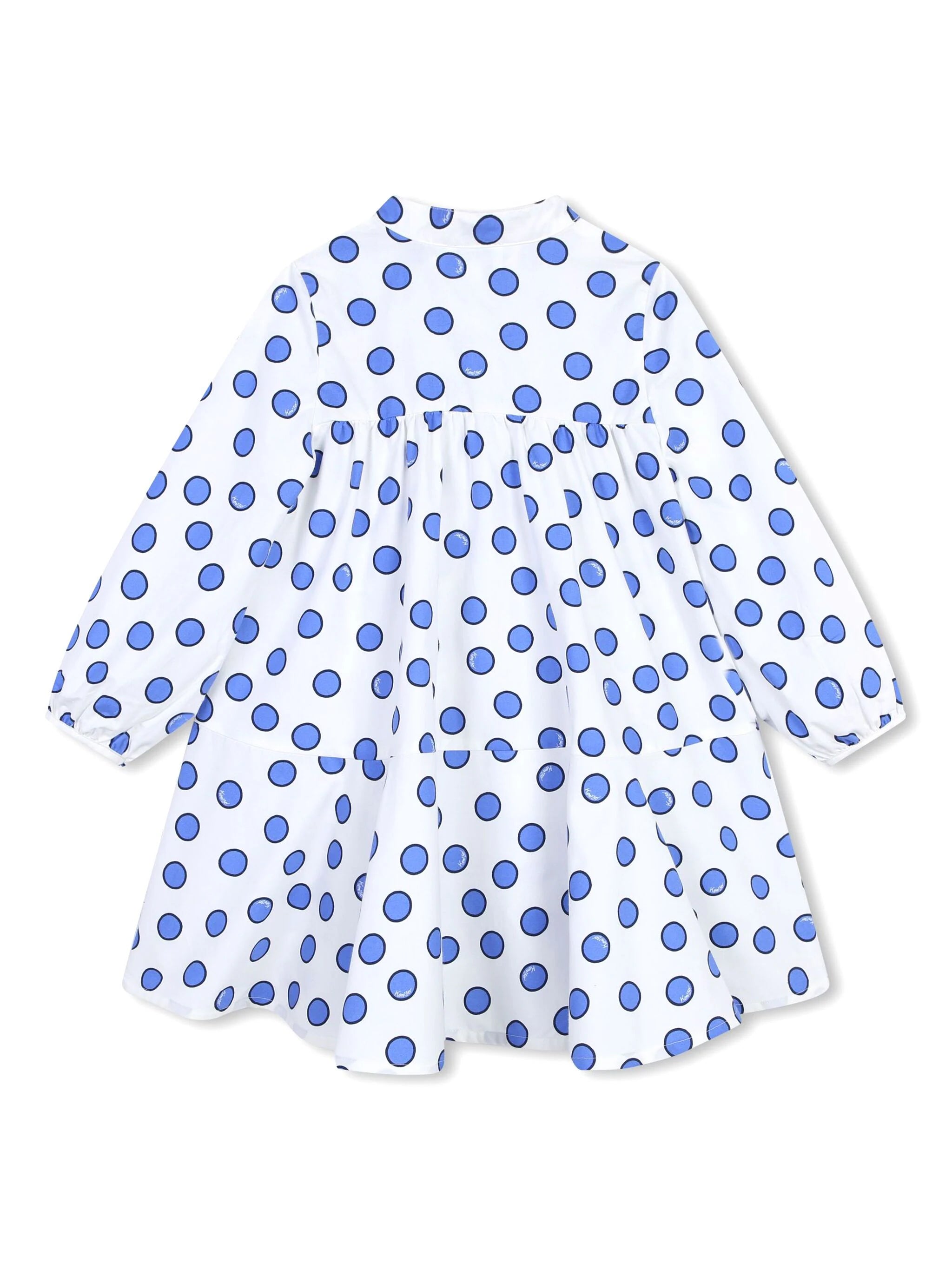 Kenzo Kids polka dot cotton dress