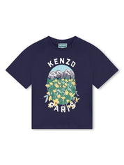 Kenzo Kids graphic-print cotton T-shirt