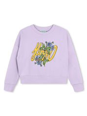 Kenzo Kids logo-print drop-shoulder sweatshirt