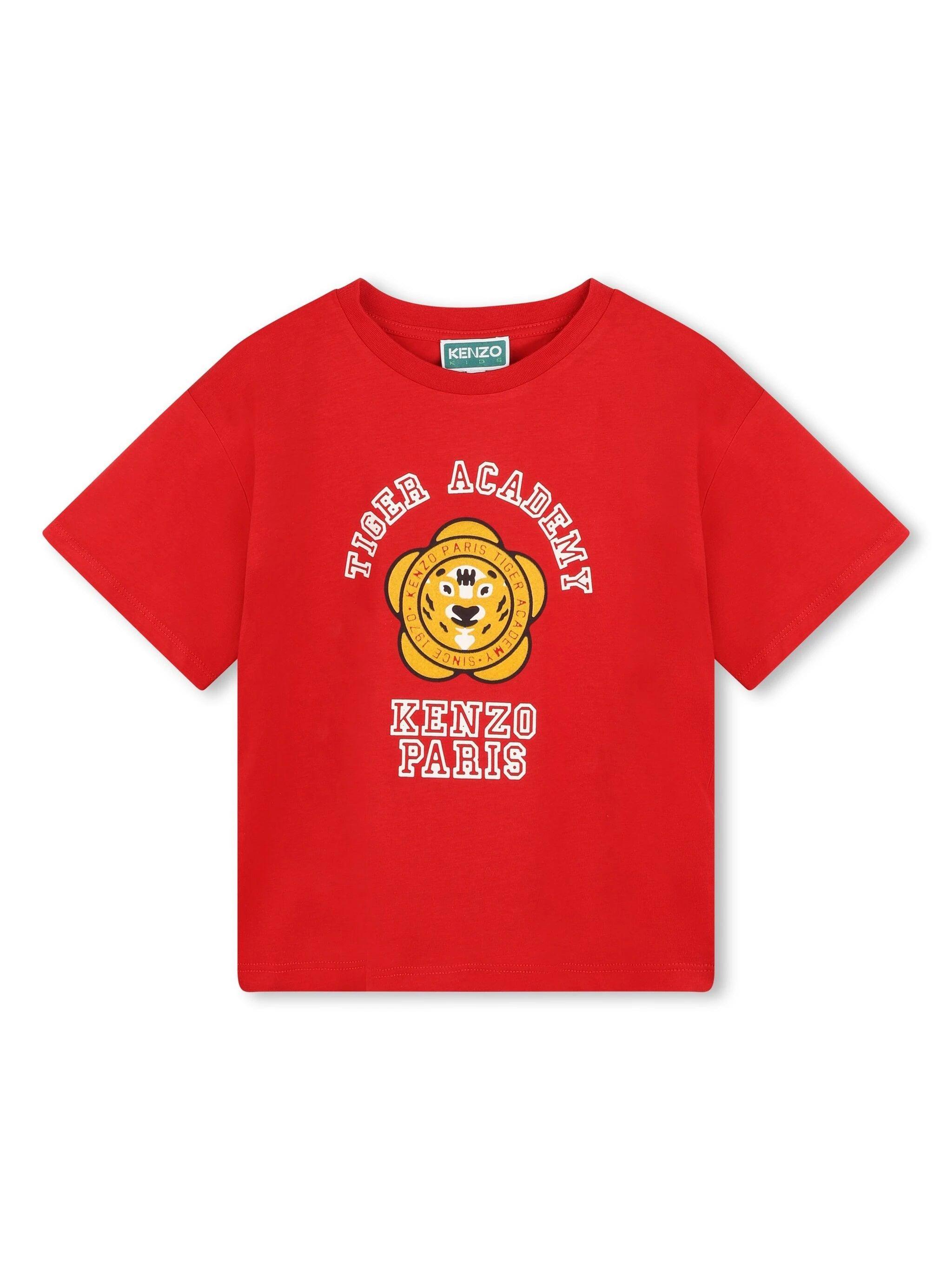 Kenzo Kids logo-print cotton T-shirt