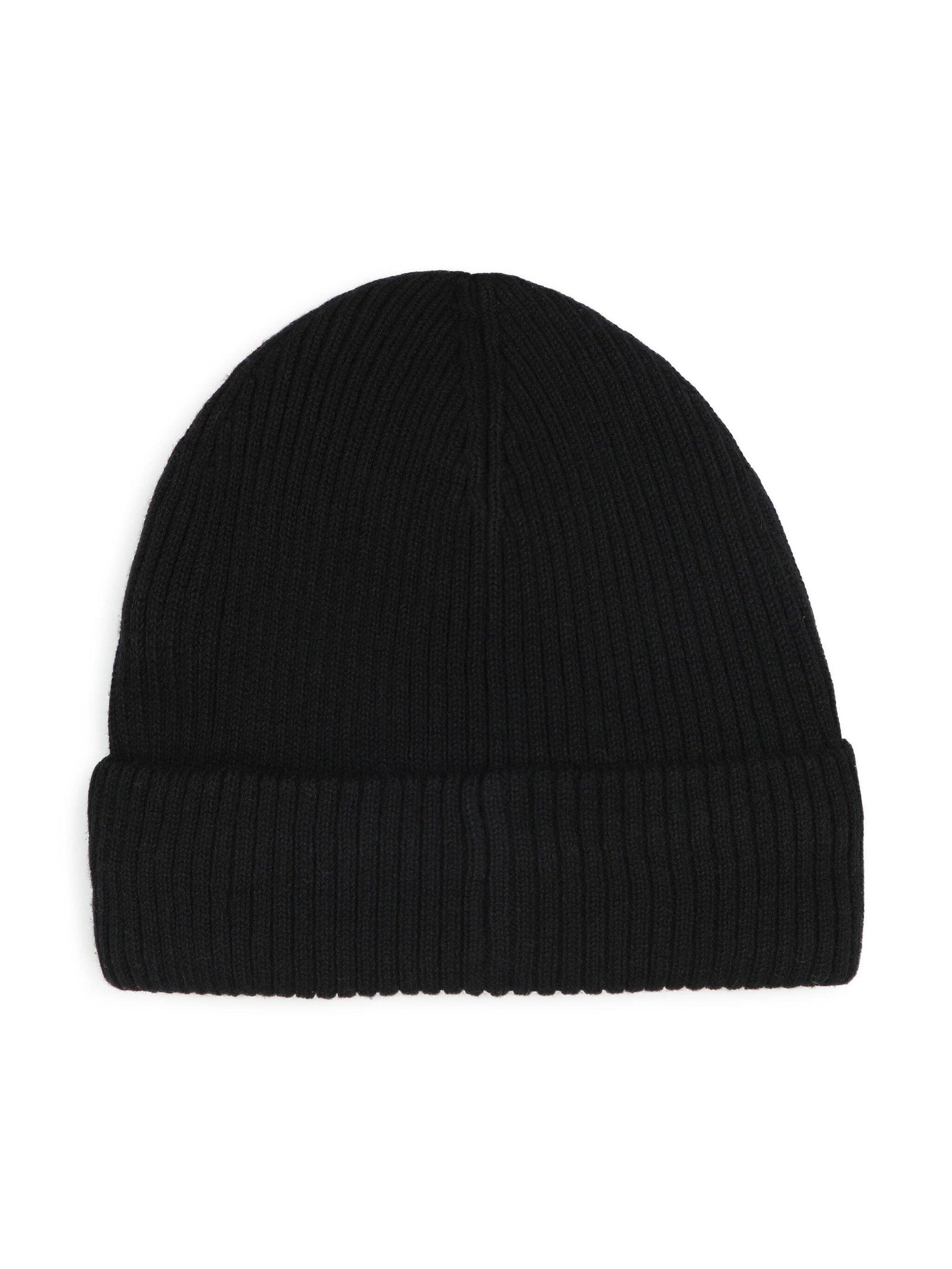 Boss kidswear logo-appliqué knitted beanie