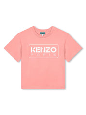 Kenzo Kids logo-print cotton shirt