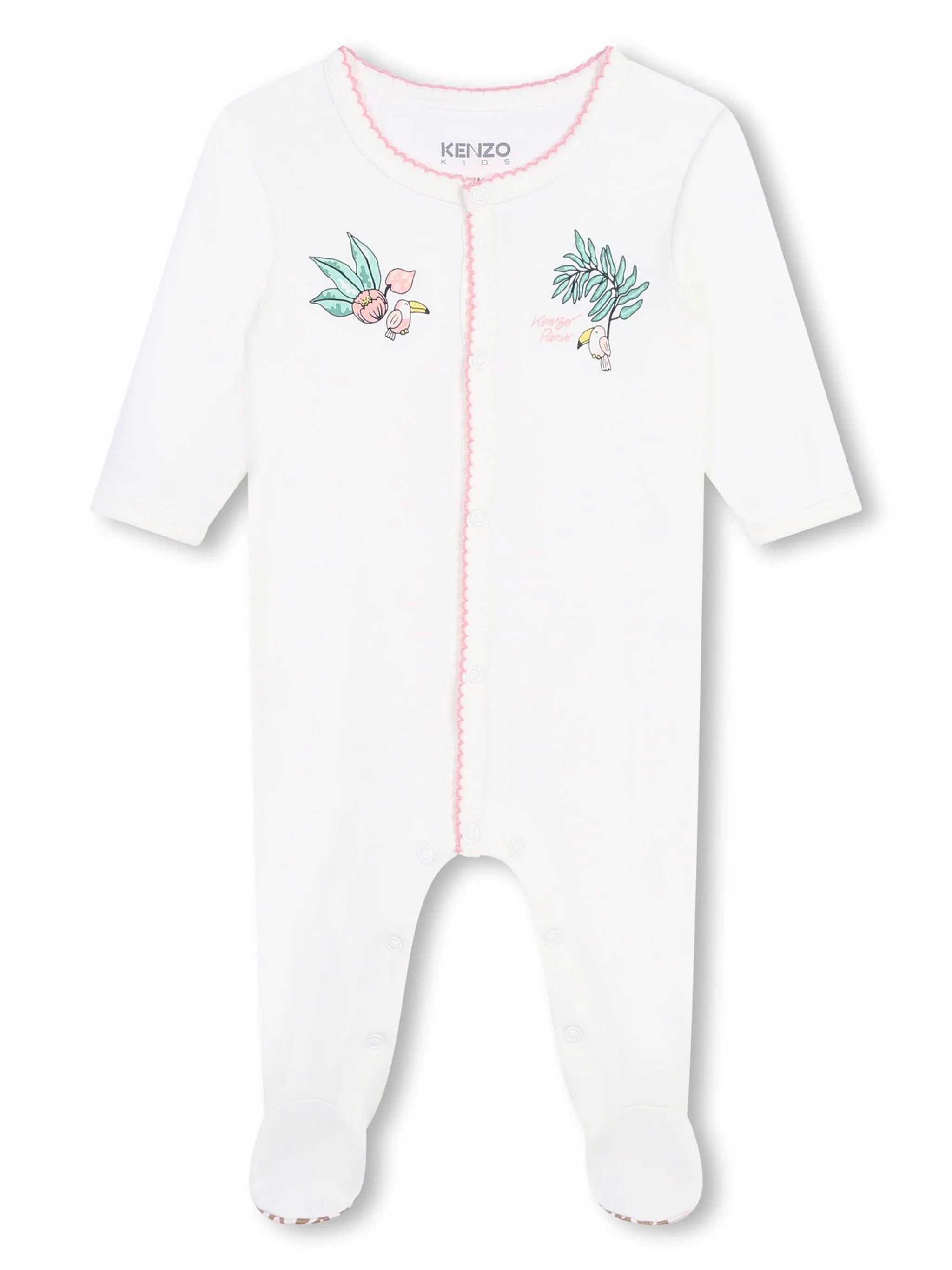 Kenzo Kids graphic-print organic cotton pyjamas