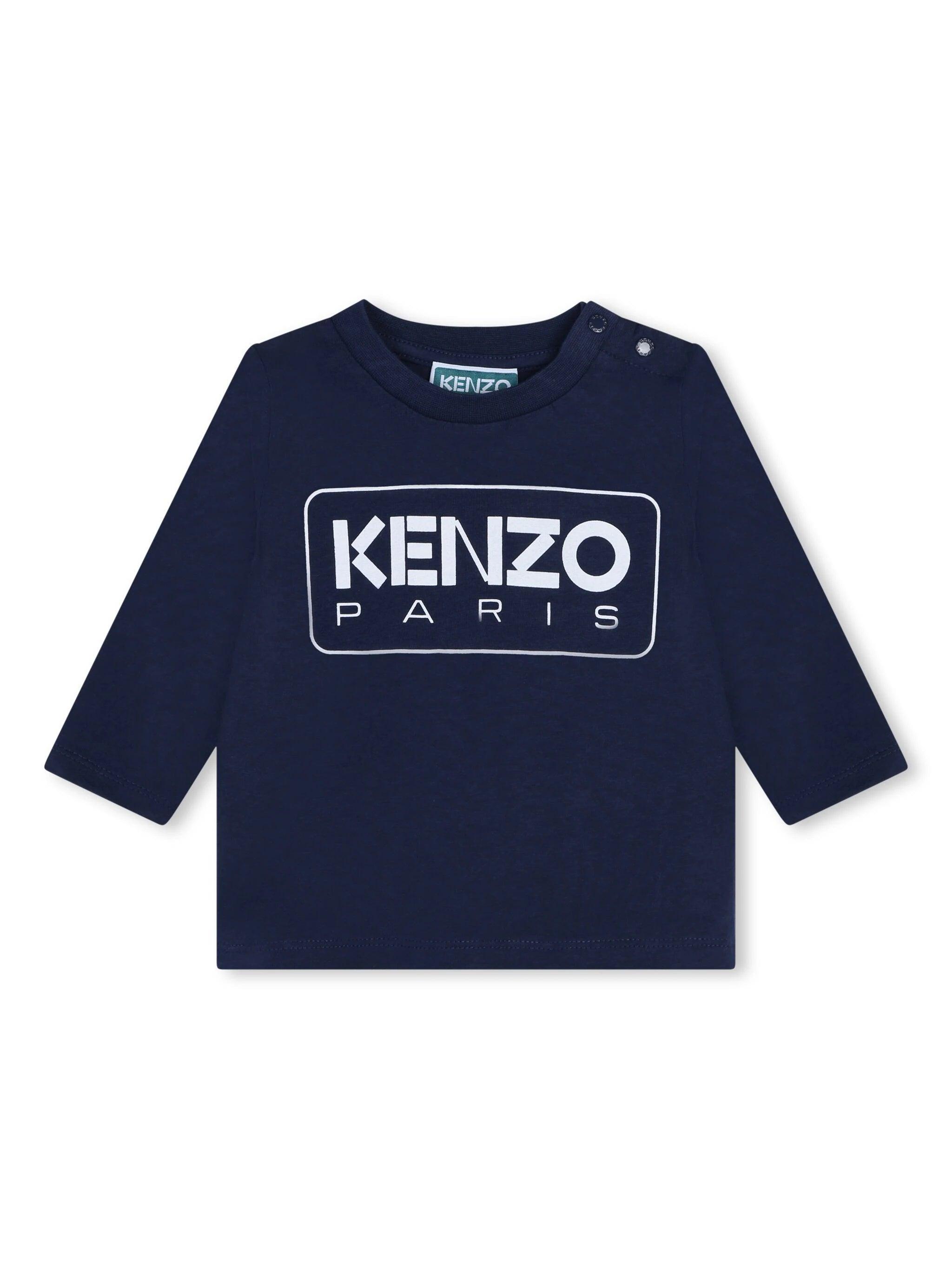 Kenzo Kids logo-print cotton T-shirt