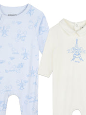 Kenzo Kids organic cotton pajamas (set of two)