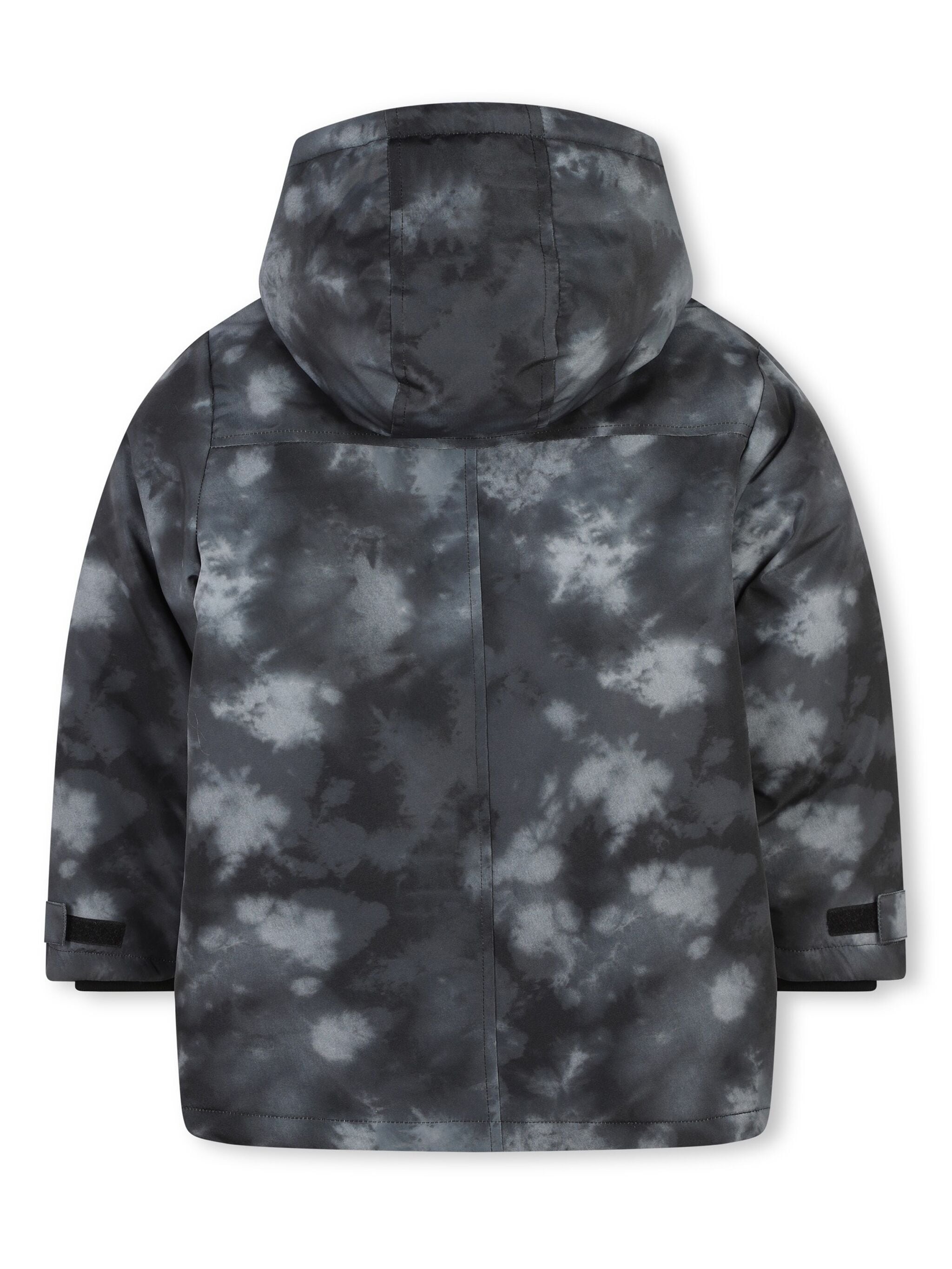 HUGO KIDS tie-dye hooded jacket