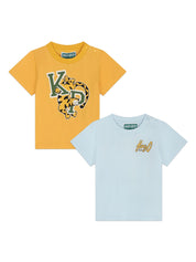 Kenzo Kids logo-print T-shirts (set of two)