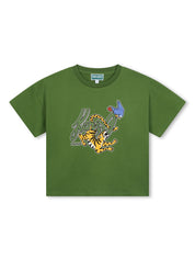 Kenzo Kids logo-print cotton T-shirt