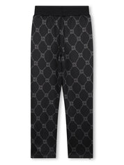 HUGO KIDS monogram-print track pants