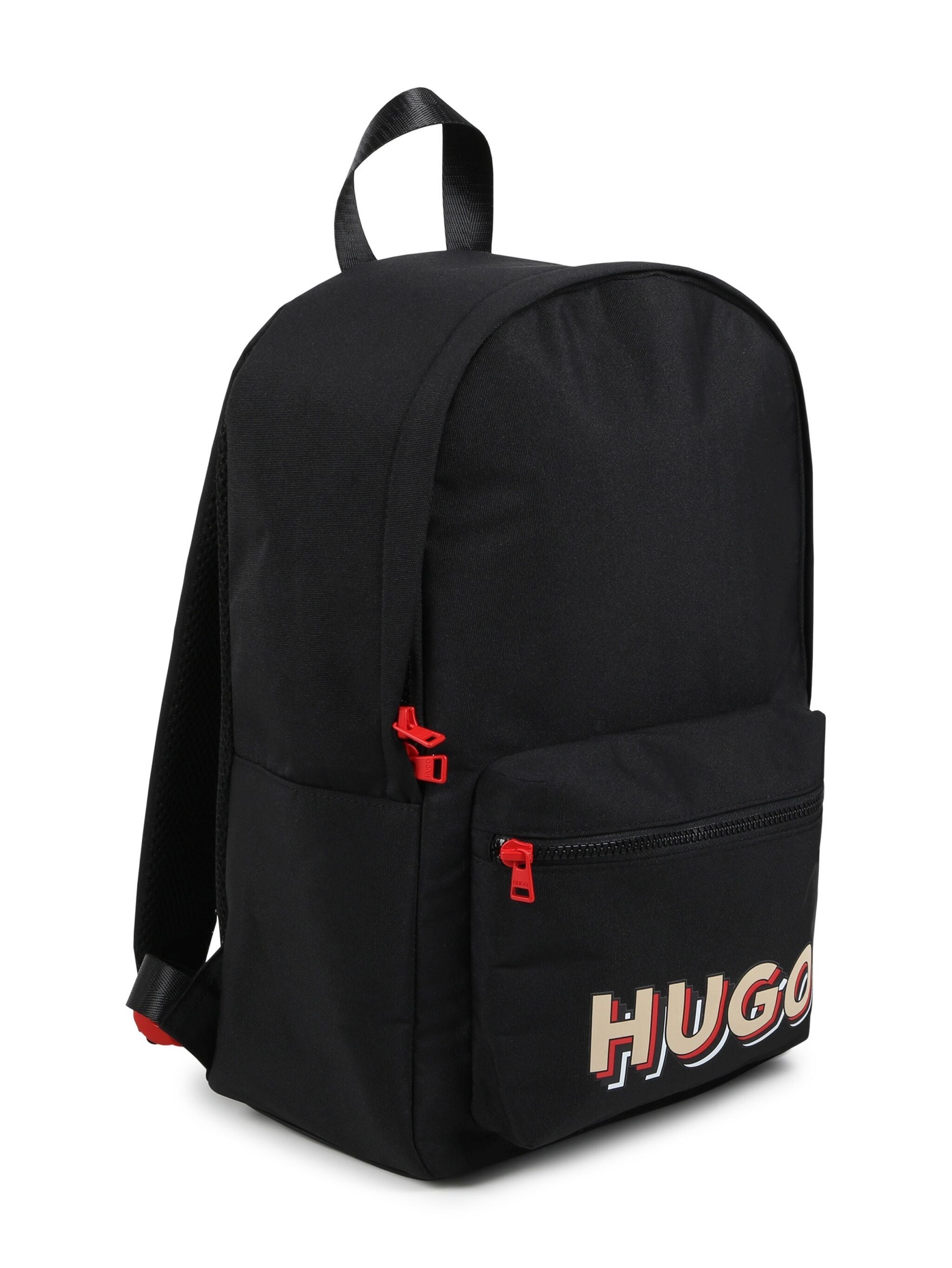 HUGO KIDS logo-print backpack