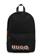 HUGO KIDS logo-print backpack