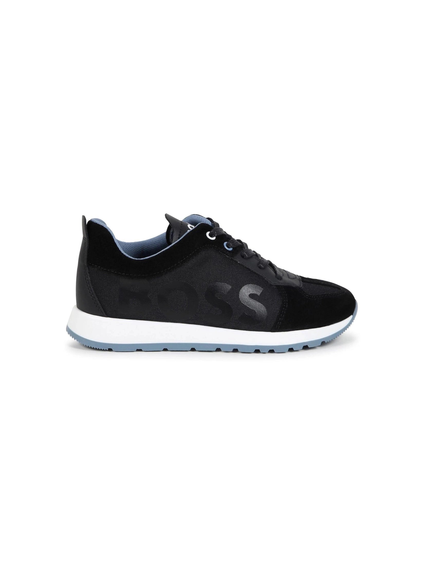 Boss kidswear logo-print sneakers