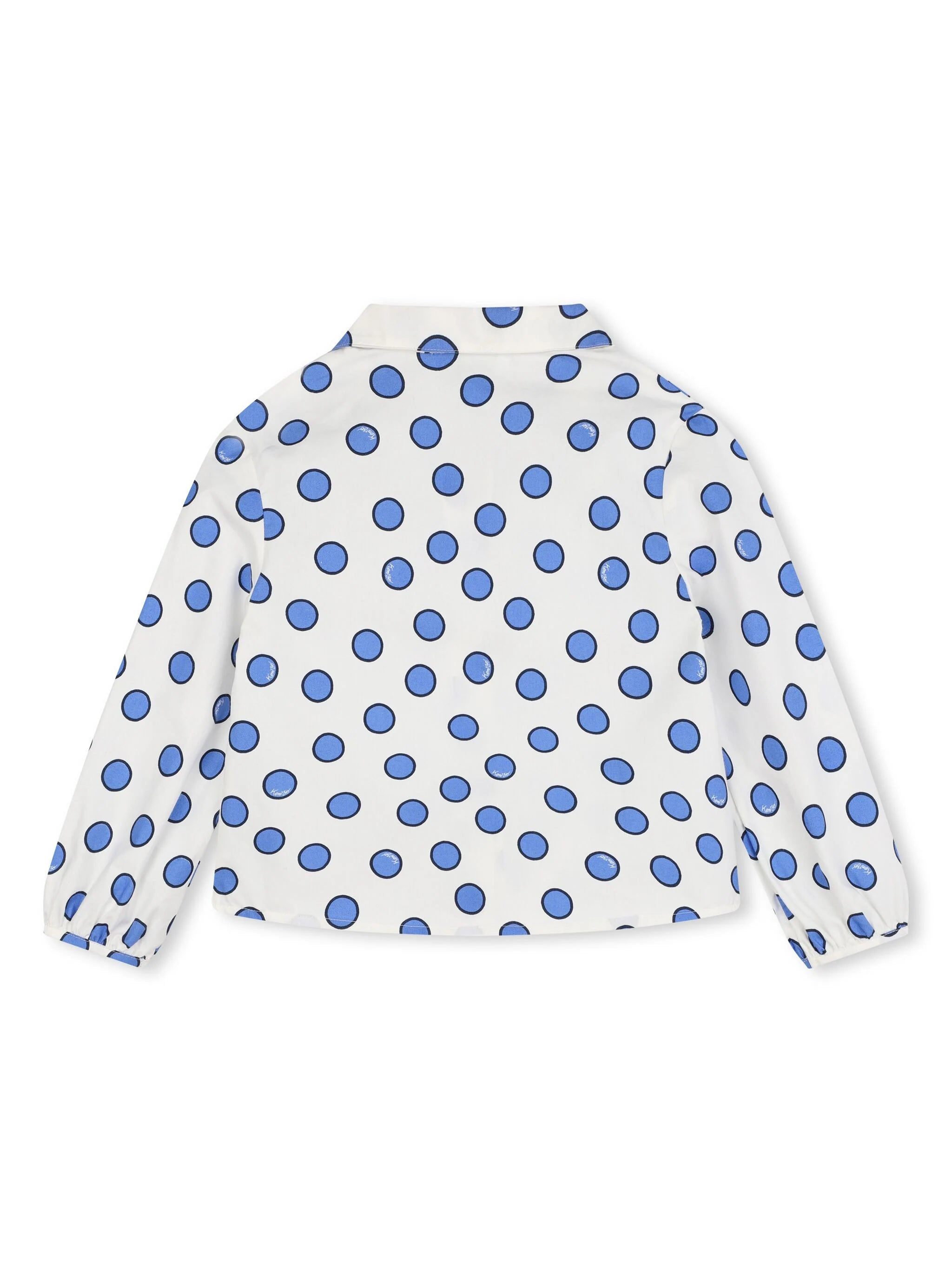 Kenzo Kids polka-dot cotton blouse