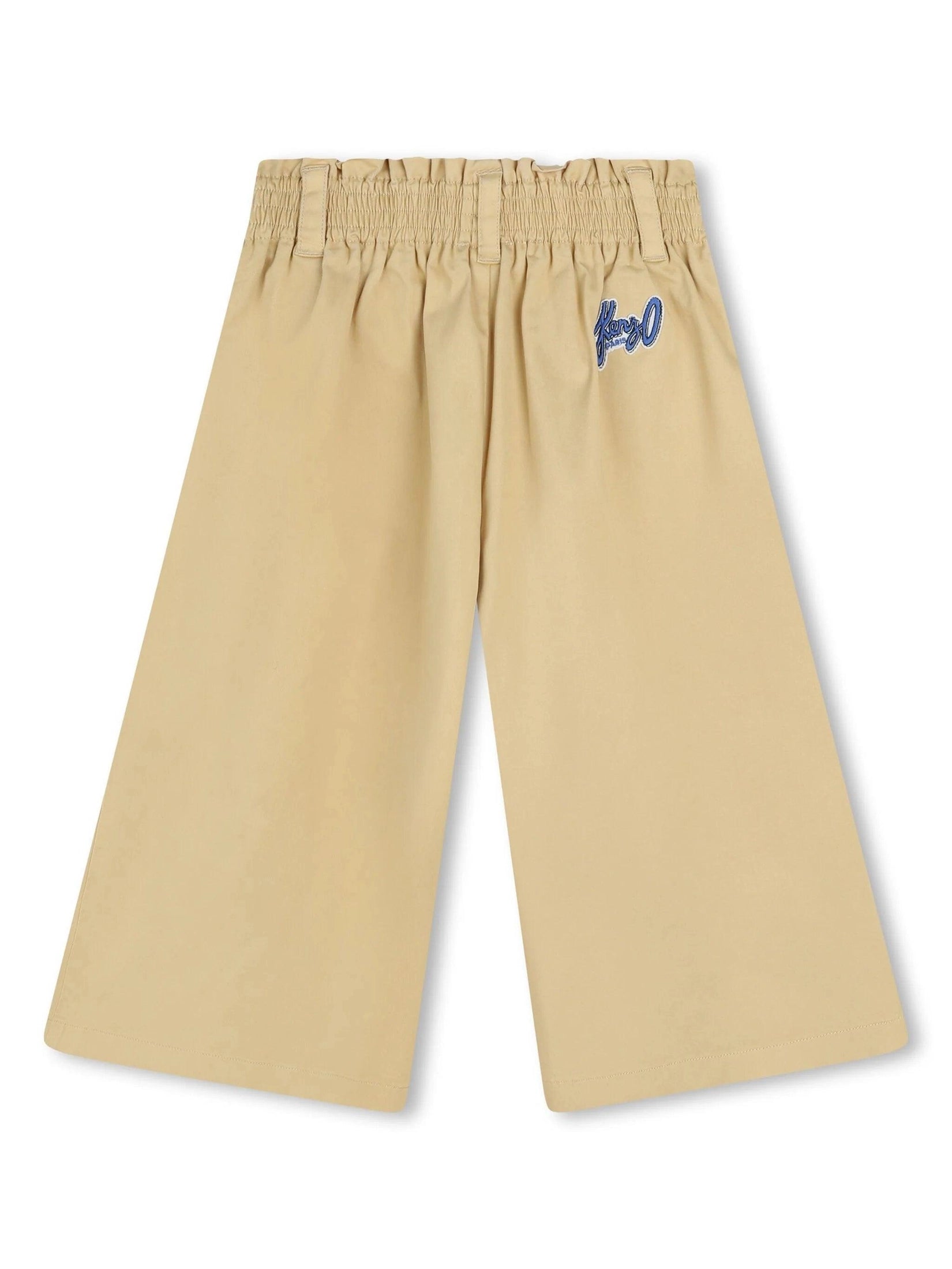 Kenzo kids cotton blend loose trousers