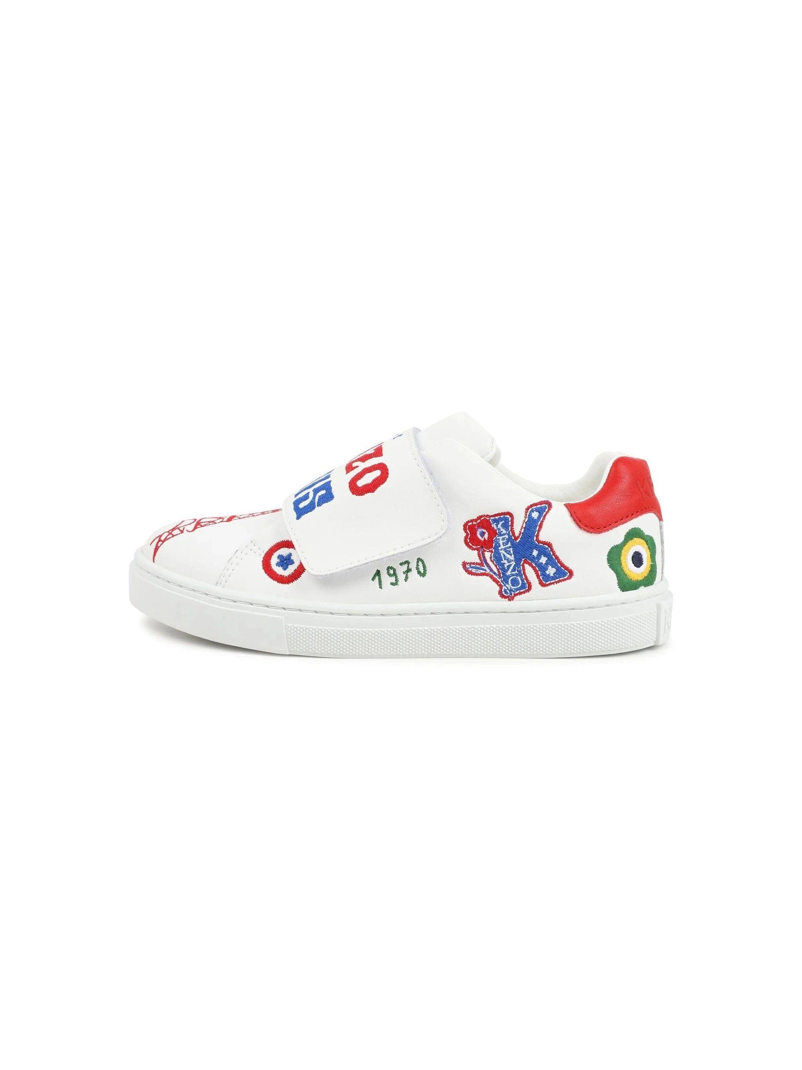 Kenzo kids logo-embroidered sneakers