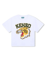 Kenzo Kids logo-print organic cotton T-shirt