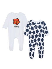 Kenzo Kids Boke Flower cotton pajama set (set of two)