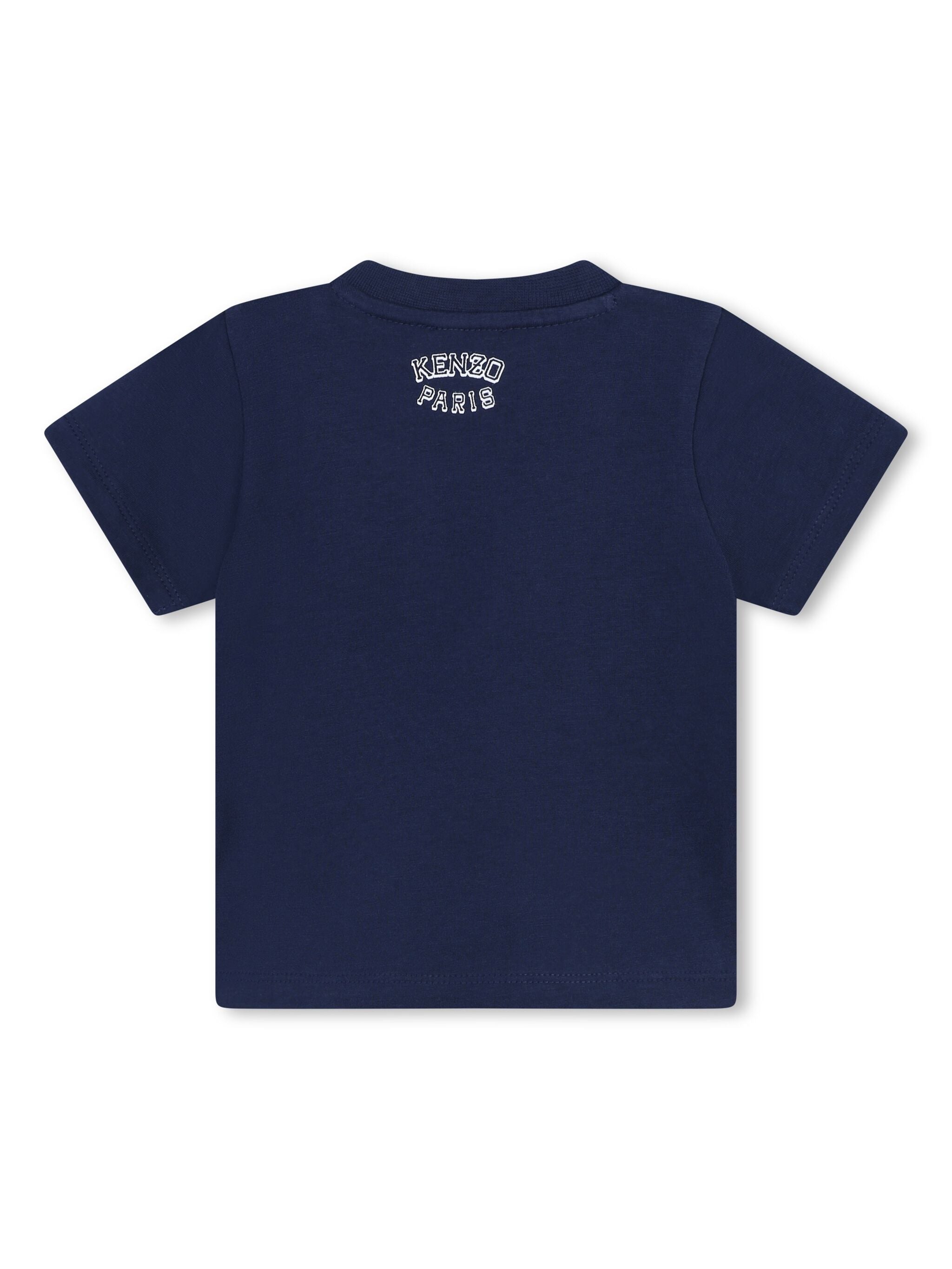 Kenzo Kids Tiger-print cotton T-shirt