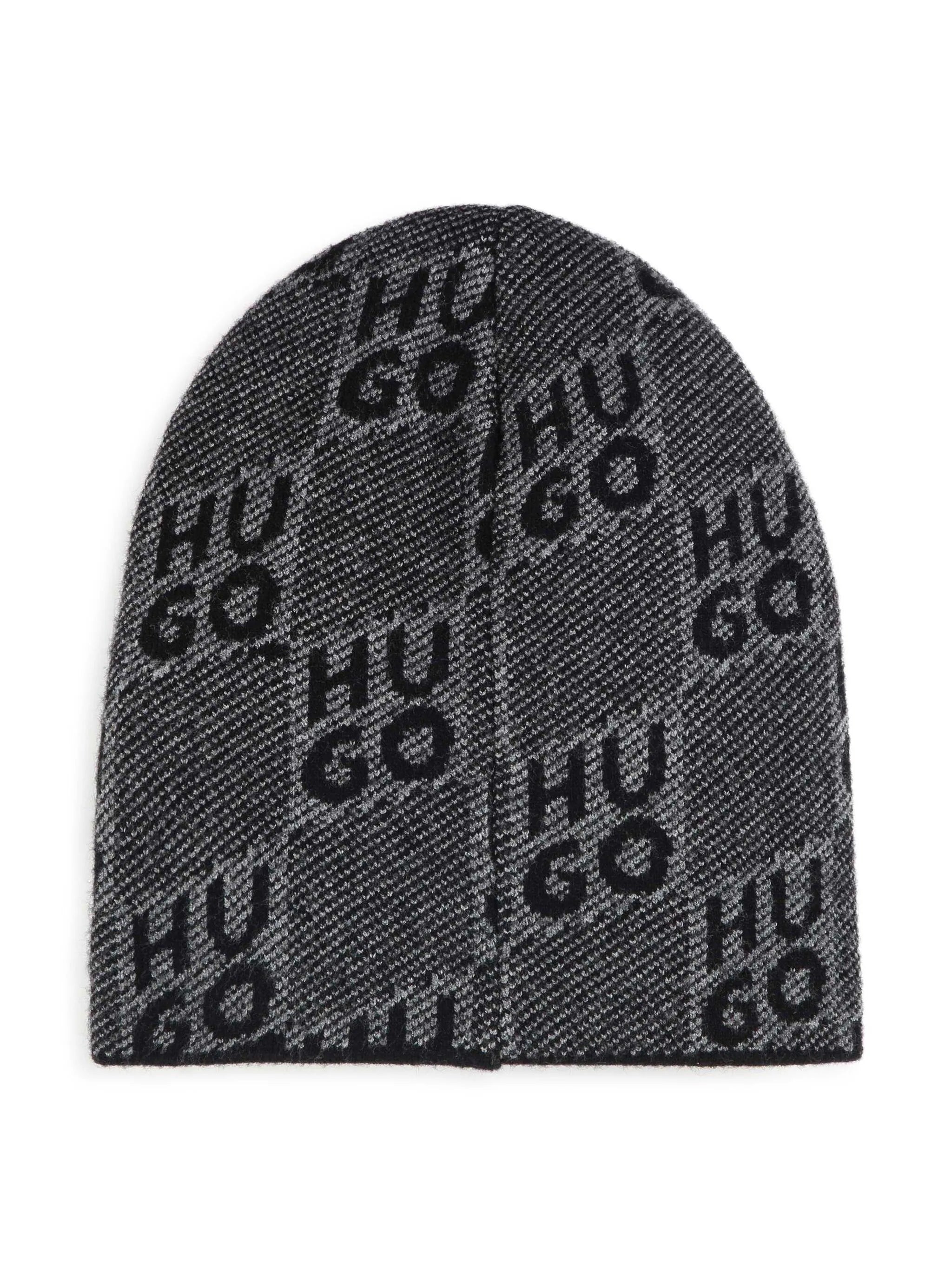 HUGO KIDS logo-appliqué beanie